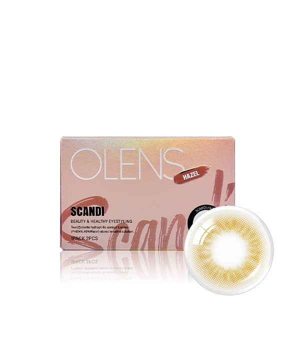 Pre-Order OLENS Scandi Hazel Monthly (Prescription 0.00~-8.00, 1 Pair)