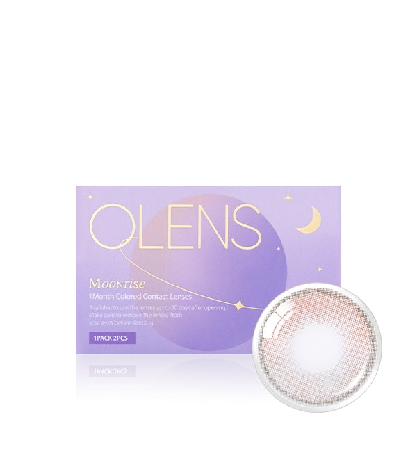 Pre-Order OLENS Moonrise Dew Gray (Prescription 0.00~-8.00, 1 Pair, 1 Month)